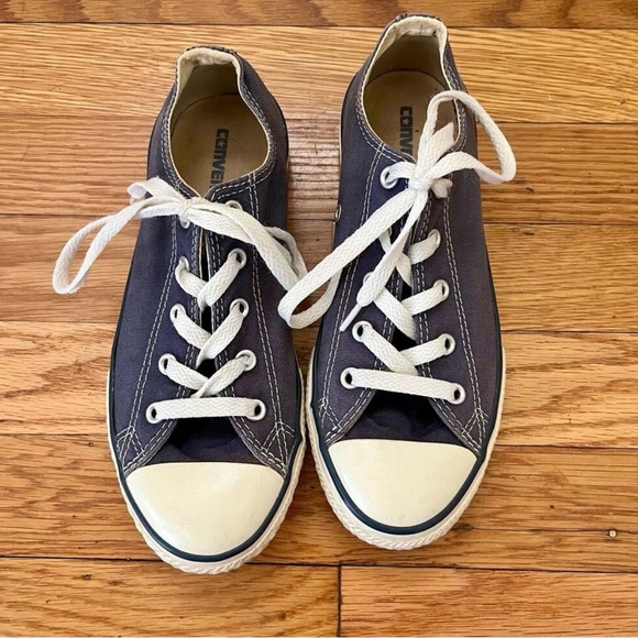 Converse All Star Low Top Sneakers Size 6 Women’s Blue Canvas Streetwear - Picture 2 of 10